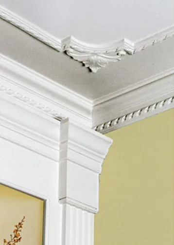 30ML di Cornice in polistirolo per soffitto modello "GABRIELLA" (15 aste da 2ML)