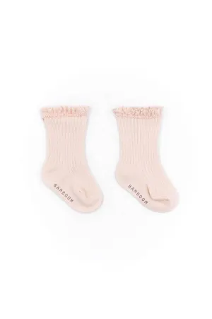 Calza Bimba con Pizzo in Bambù - WATER PINK 67