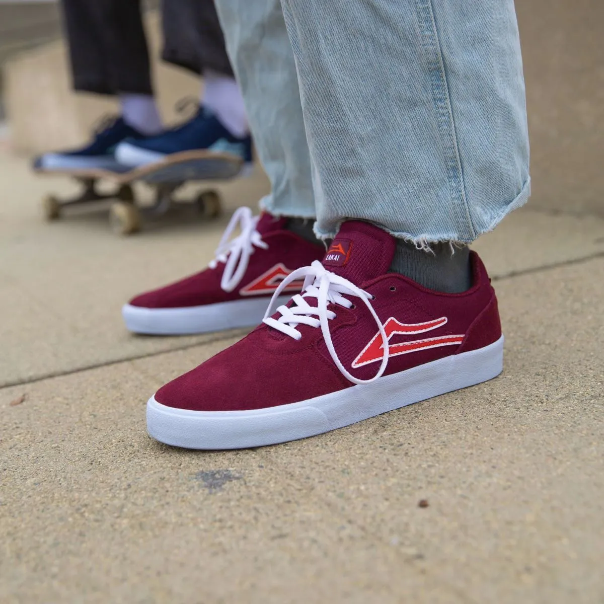 Cardiff Burgundy Suede