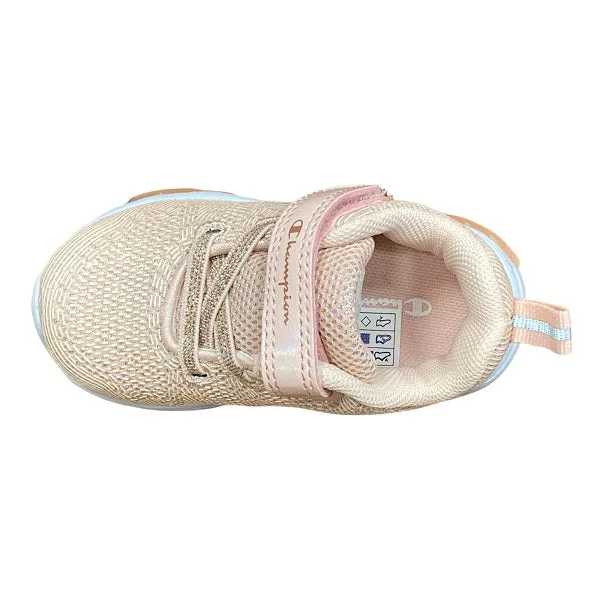 Champion scarpa da ginnastica da bambina con le luci Wave B TD S32131 CHA PS013 rosa