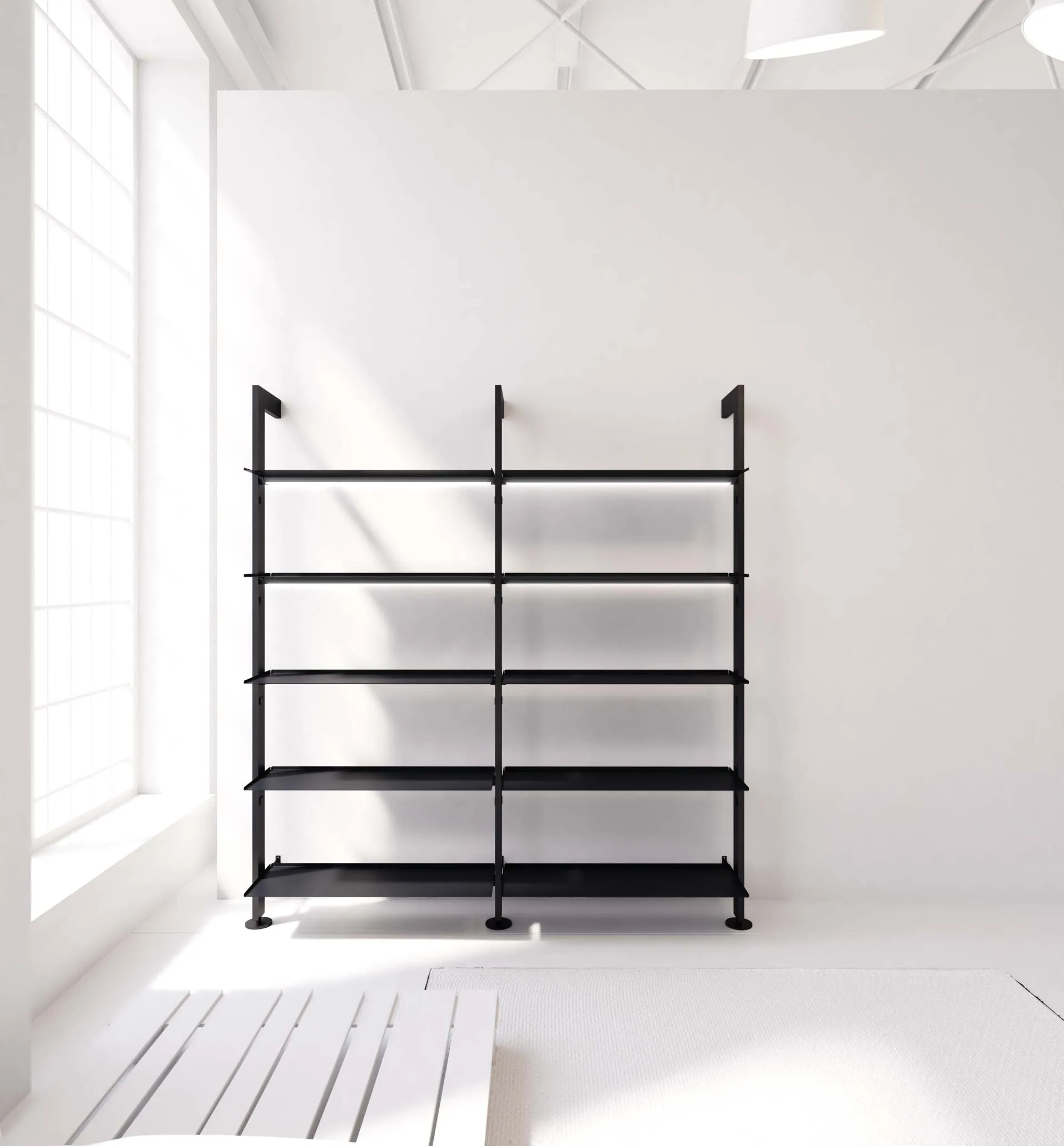 Giostra-L Lux libreria con LED