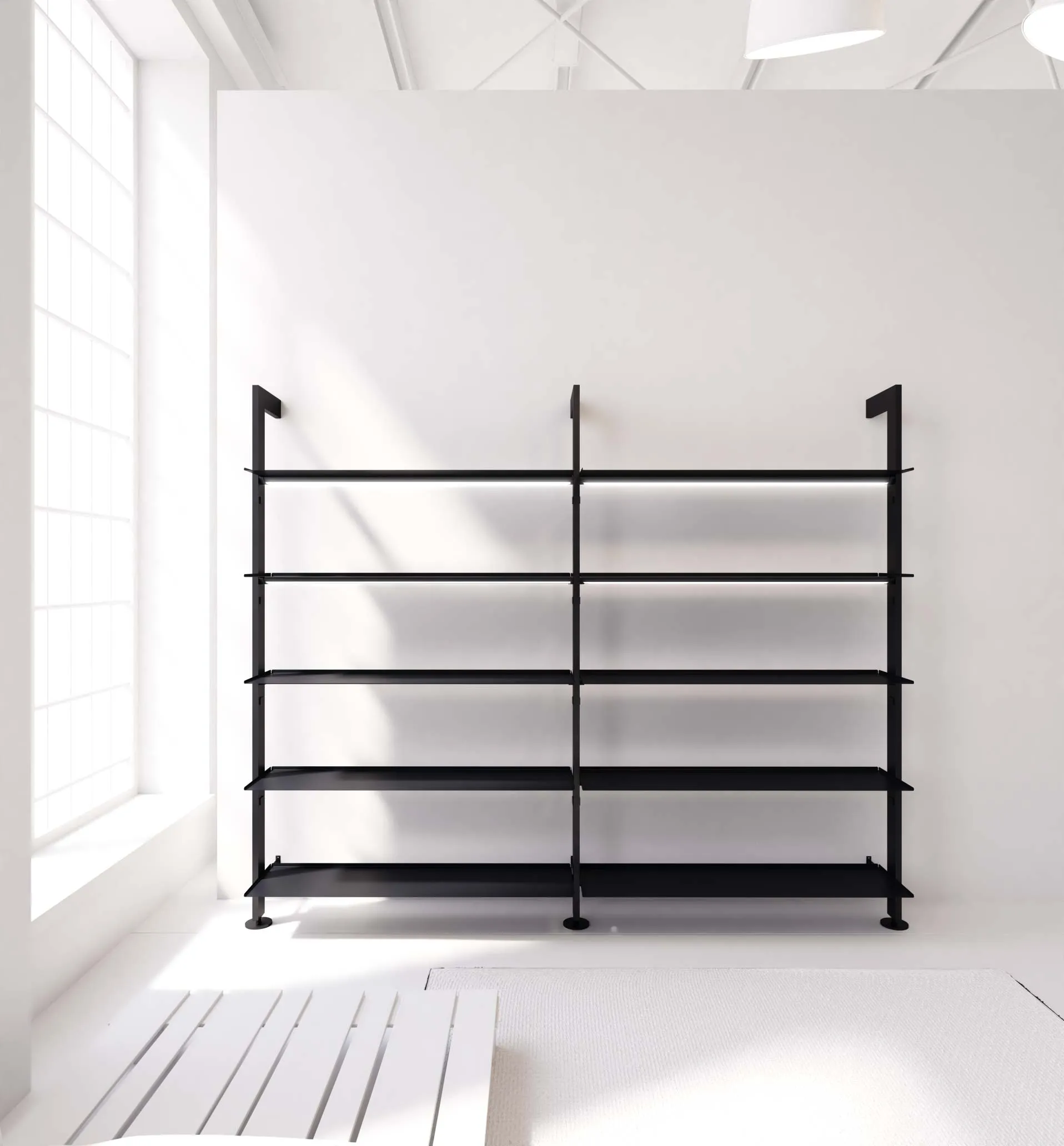 Giostra-L Lux libreria con LED