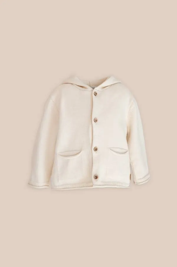 Hooded cardigan con orecchie - SAND 10