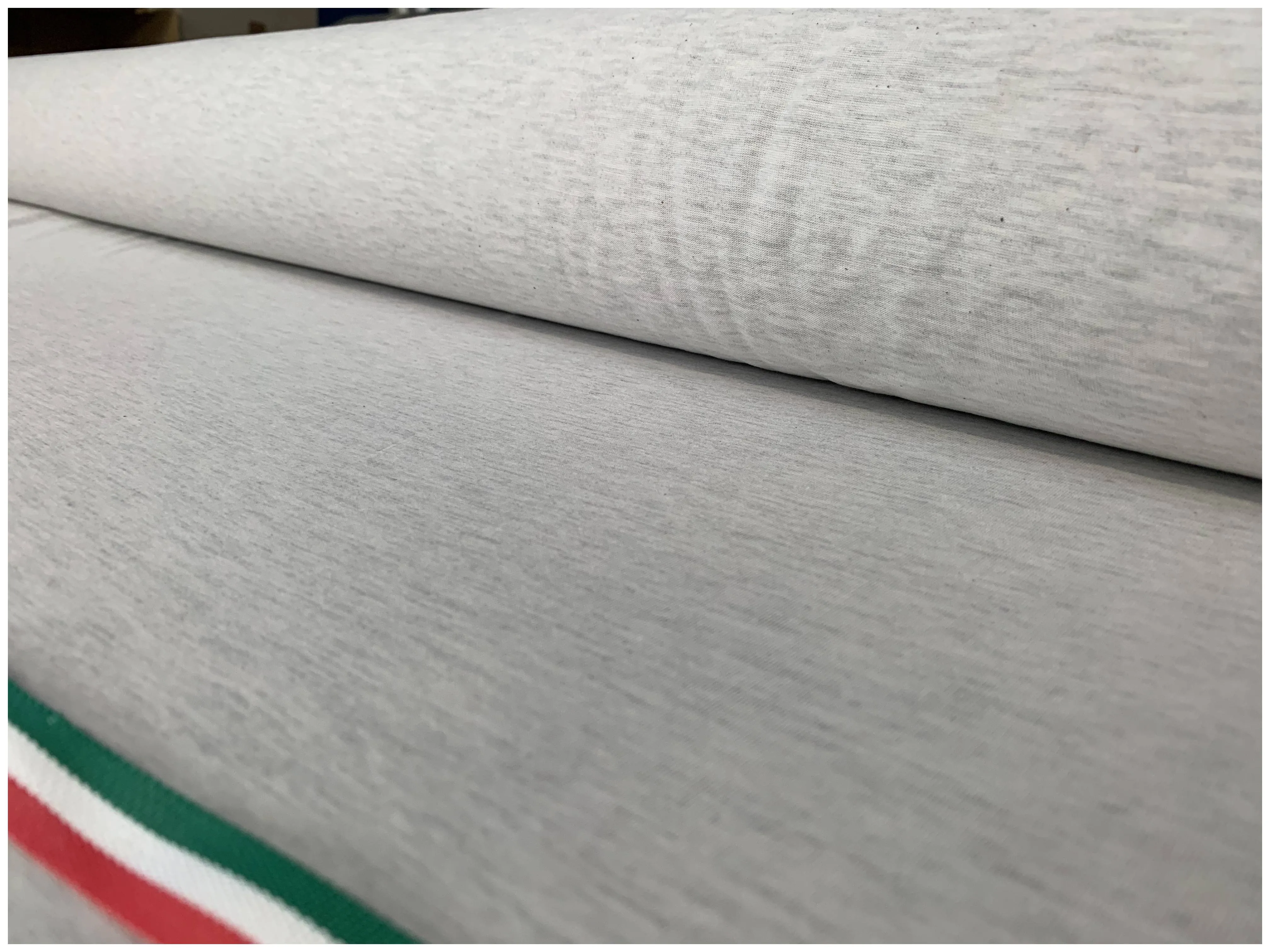 Jersey Tinta Unita Grigio Melange Chiaro