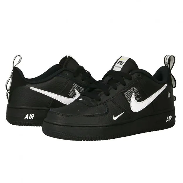 Nike Air Force 1 LV8 Utility GS Black White Yellow AR1708 001