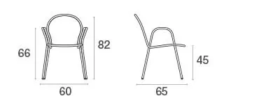 Poltroncina "Ronda" EMU 60 x 65 x 82 cm
