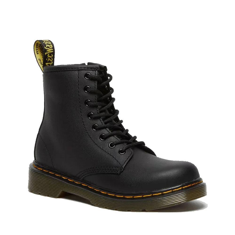 Scarpe Bambino DR. MARTENS Stivali linea 1460 J in Pelle Nera