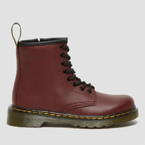 Scarpe Bambino DR. MARTENS Stivali linea 1460 J in Pelle Rossa