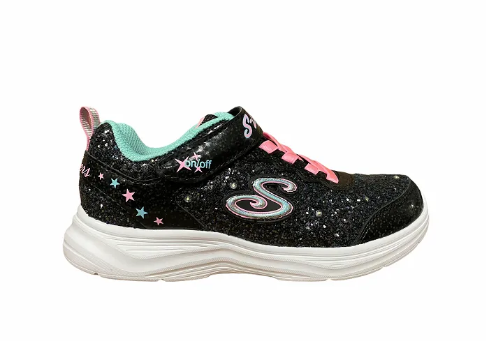 Skechers girls' sneakers S Lights Glitter N Glow 20267L NVLV lilac blue