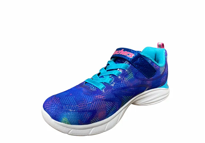 Skechers sneakers for girls and boys Spirit sprint Rainbow Raz 81337L BLMT blue