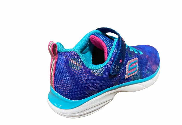 Skechers sneakers for girls and boys Spirit sprint Rainbow Raz 81337L BLMT blue